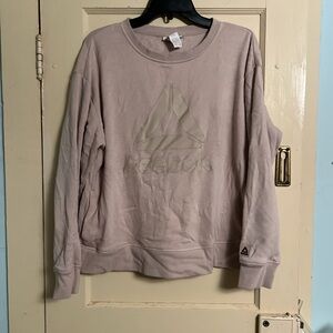 Reebok Women's Light Pink Crew Neck Sweater